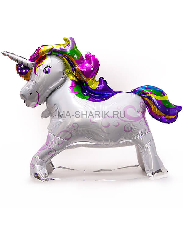Фигура 3D (40"/102см) Единорог Радужный